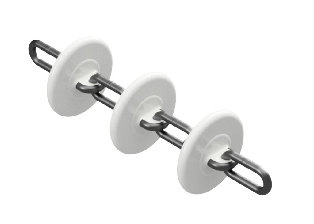 CHAIN DISK 100/77  P 80 Förderkette mit Scheiben,E-Beschichtung, Volleinspritzung