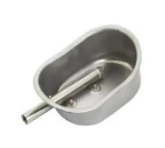 Tigela oval pequena para água (Inox 304)