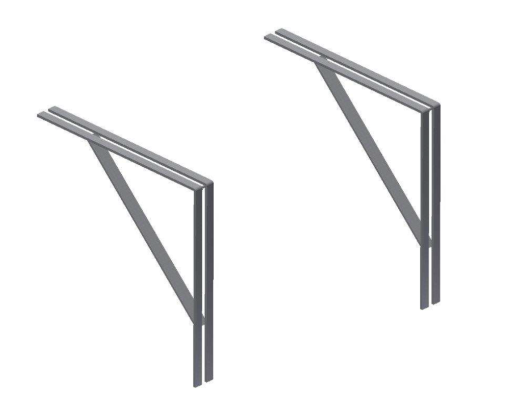 [1.11.02.001]  WALL  SUPPORTS SET  L  ANGLE 608 x 608