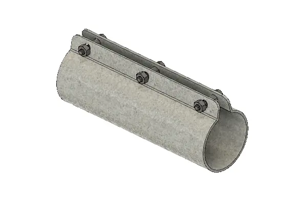 PIPE CONNECTION,75MM L=196