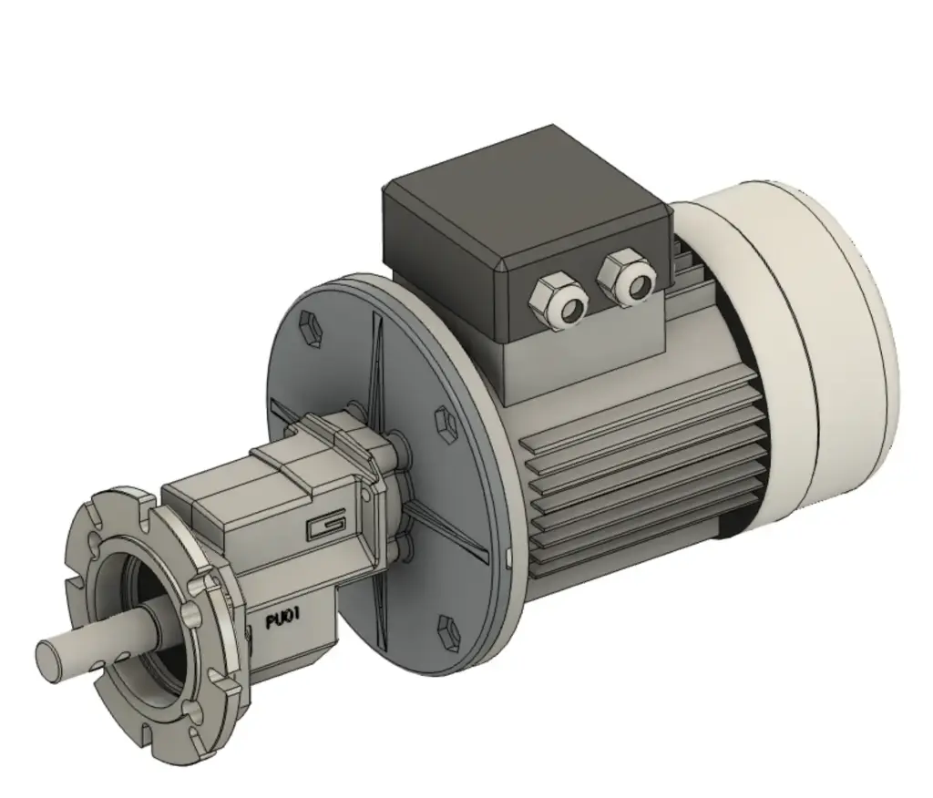[1.08.01.003] Gearbox motor 0.75KW/380V/50HZ /356rpm