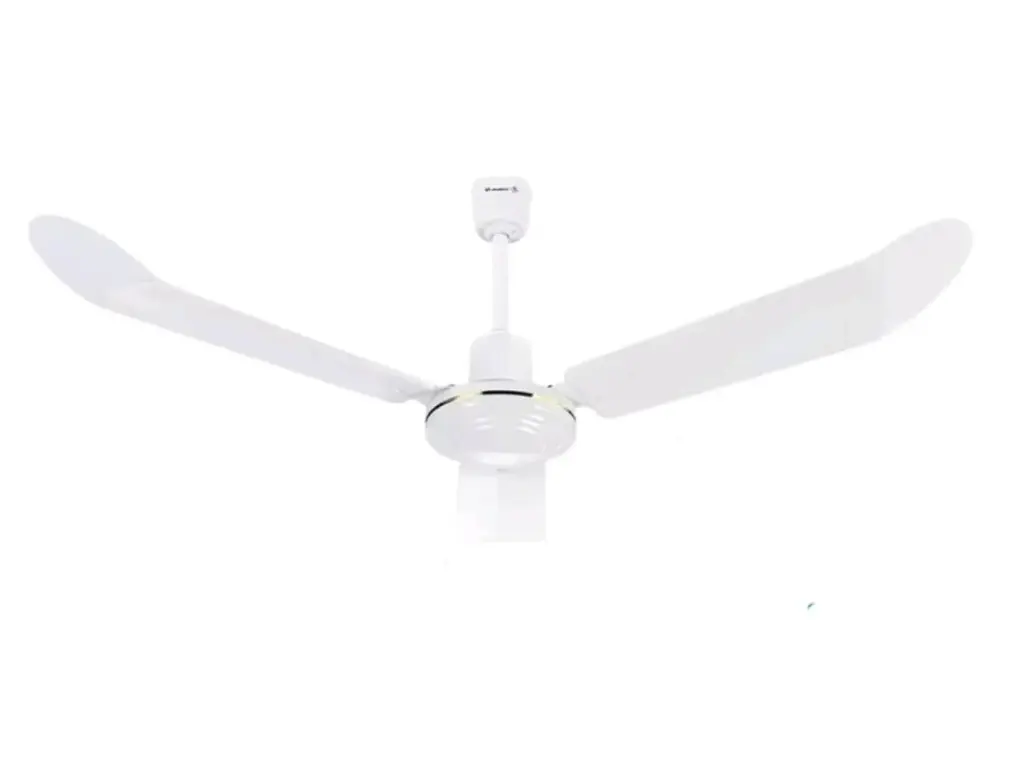 Ceiling fan 56 inches,  white curved blades 