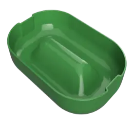 Feeding bowl made of plastic  PAGF30 green