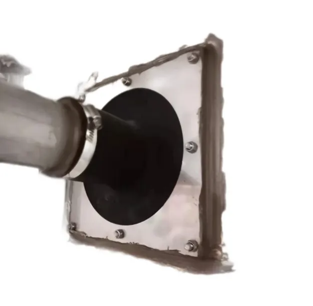 T60 pipe for wall penetration fixation with sealing plate 1.5*160*160 (SS304)