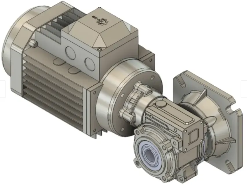 Gearbox 040 i=50 with Motor 0.250kW 50/60Hz 
