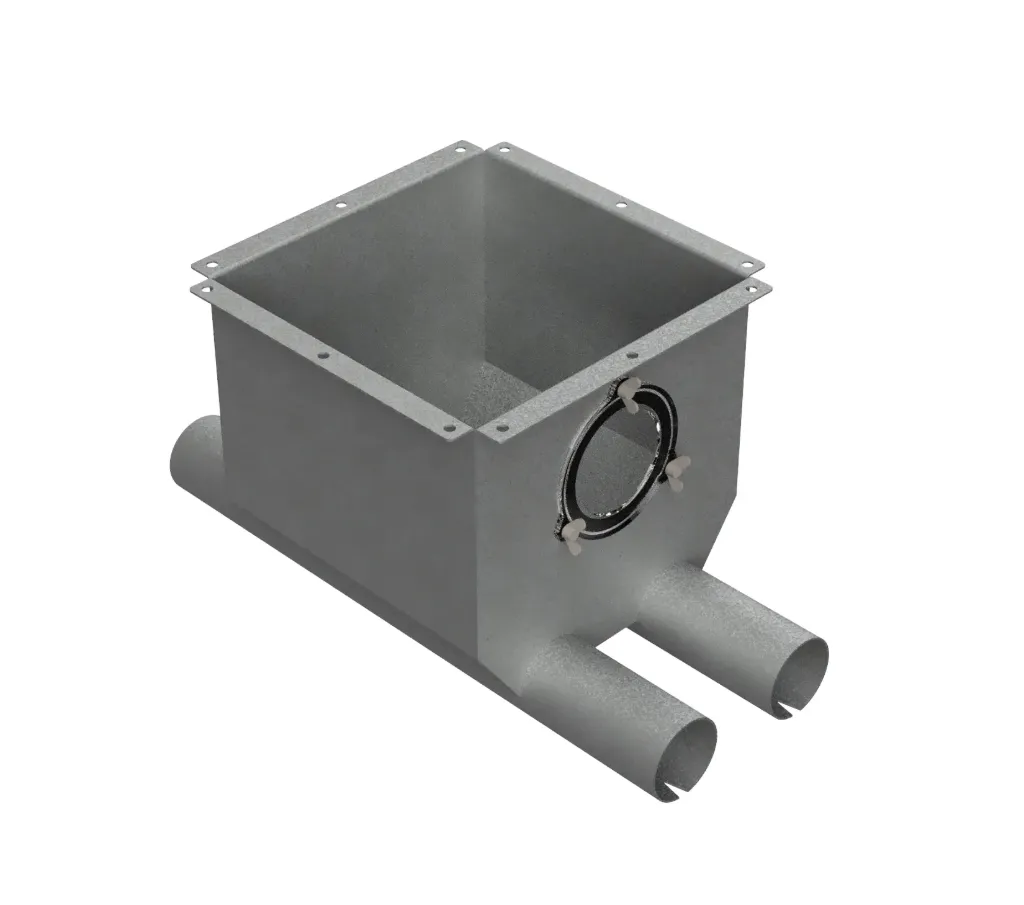 Flex Auger hopper, 75 mm, 2 lines, 0 degrees