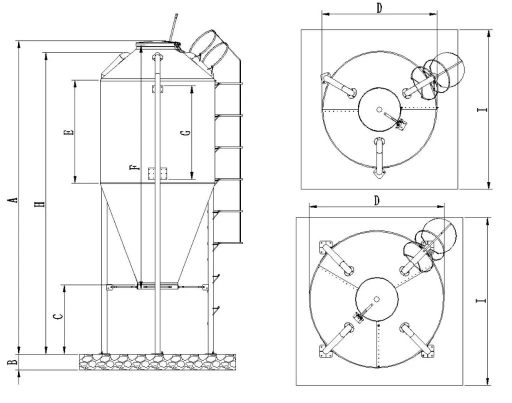 Silo FRP  (6T) 10m³